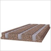 Dalle Béton de bois DS1 - Prédalle nervurée  avec poutrelles ba