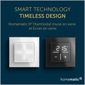Gamme en verre Homematic IP