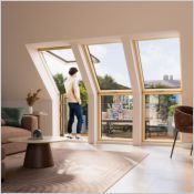 Verrière terrasse FOP-V P50 - Verrière terrasse en bois et alu ral7016