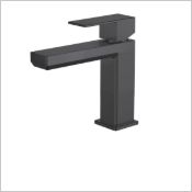 Mitigeur de lavabo bas plaza pvd noir mat Réf. 84PZ100