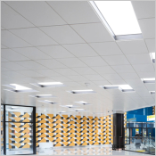 METAL Axal Vector avec voile acoustique - Perfor&eacute; Rg 0704 - Dalle acoustique