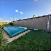 Récupérer l'eau de pluie grâce aux citernes souples 