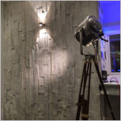 DUELAS - Panneau d&eacute;coratif mural aspect bois