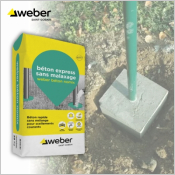 Weber béton nomix - Béton de maçonnerie ultra-rapide 