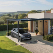 Carport solaire : protection et &eacute;nergie verte