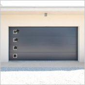 Porte de garage sectionnelle plafond : allier modernit&eacute; et style intemporel