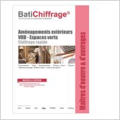 Bibliothèque de prix aménagements extérieurs, VRD, Espaces verts - Spécial maîtres d'oeuvre et d'ouvrages - Bordereau de chiffrage rapide