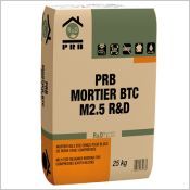 Mortiers BTC (brique de terre crue) M2.5 et M5 pour blocs de terre crue / compress&eacute;