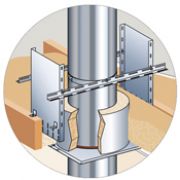 Poujoulat - Coquille isolante Coqisol plafond pour conduit inox galva 180/230