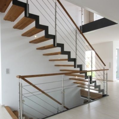 Escalier mtallique modle Ferro - Escalier contemporain bois mtal