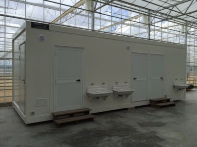 Btiment modulaire pour vestiaire et sanitaire - Construction modulaire