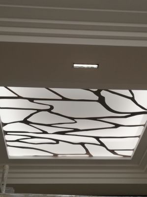 Faux plafond en tle dcorative - Motif louvy
