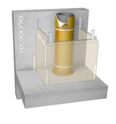 Tecsound TUBE - Membrane acoustique pour descente d'eau