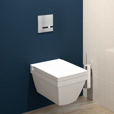 Bti-support TEMPOFIX 3 avec Plaque de commande TEMPOMATIC bicommande pour WC - Pour robinet lectronique