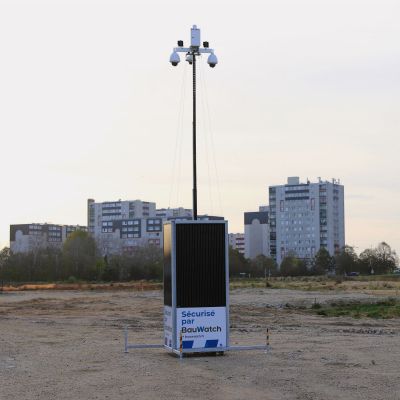 BauWatch Solar  - Tour de vidosurveilance autonome