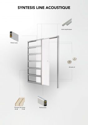 Syntesis Line Acoustique - Porte coulissante acoustique 30db - 37db