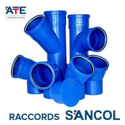 Gamme de raccords 100  joint SANCOL - vacuation enterre  joint