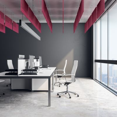 Knauf Organic Factory - Baffle acoustique verticale suspendue