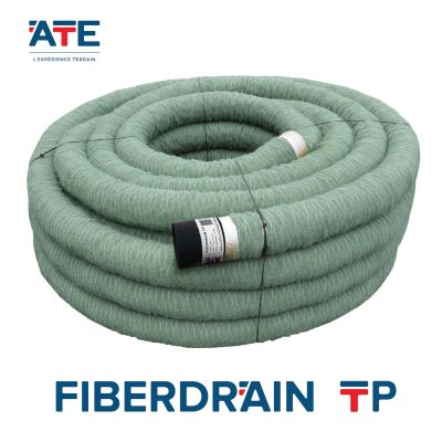 Drain Paysager sans gravier FIBERDRAIN TP - Drainage paysager et tp