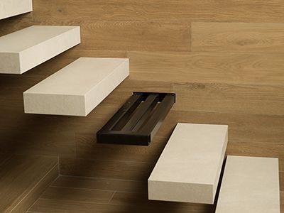 Des escaliers flottants en cramique pour intrieurs minimalistes - Escaliers suspendus de porcelanosa