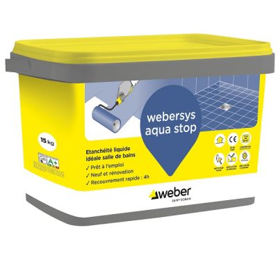 Webersys aqua stop - Sysyme sous carrelage