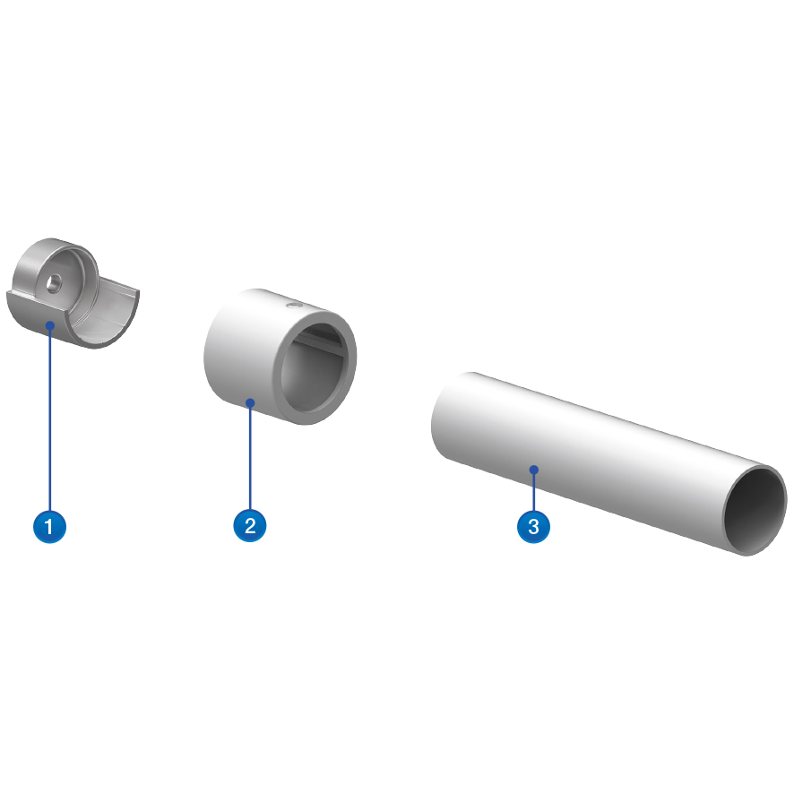 Barnet - Système de barre d'appui en aluminium