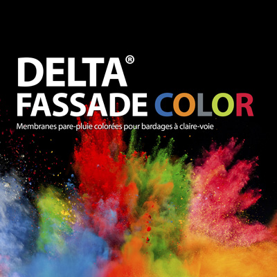 Pare-pluie coloré DELTA-FASSADE COLOR - Pare-pluie coloré pour façades ajourées