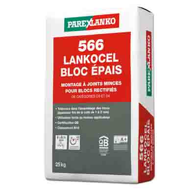 566 LANKOCEL BLOC EPAIS - Mortier-colle 