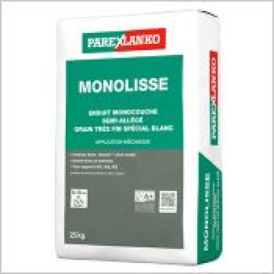 MONOLISSE  - Enduit monocouche semi-allégé grain très