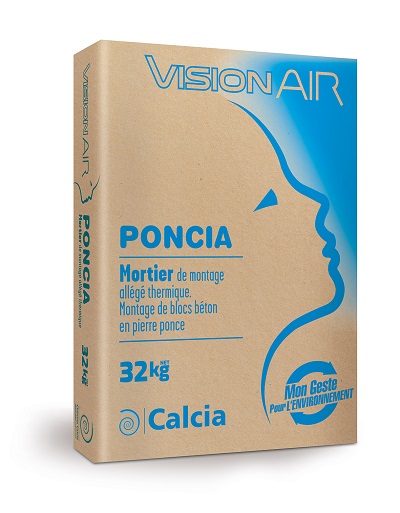 VisionAIR Poncia - Mortier de montage bas-carbone