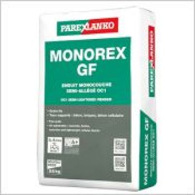 Monorex GF - Enduit monocouche semi-allégé grain fin