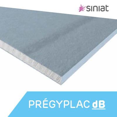 Siniat - PRÉGYPLAC dB  - Plaque de plâtre