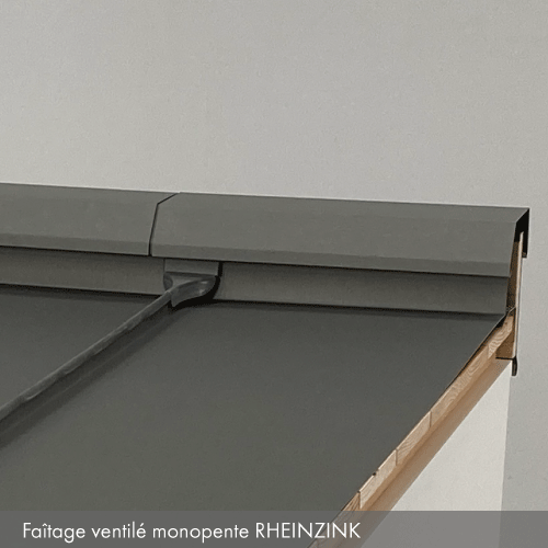 Système de ventilation linéaire Rheinzink - Profilés façonnés en zinc