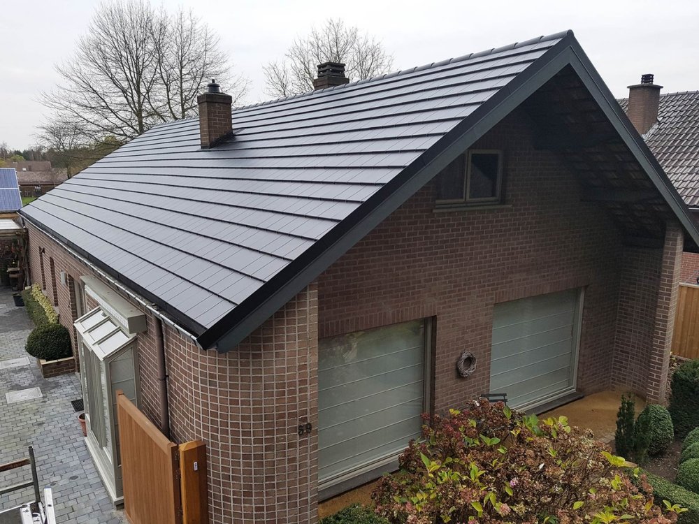 Keketa Lot de 12 panneaux de toiture en tôle d'acier pour toit