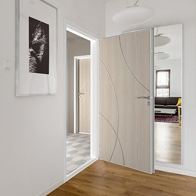 Blocs-portes paliers avec décor Art Infine - Blocs-portes paliers métalliques